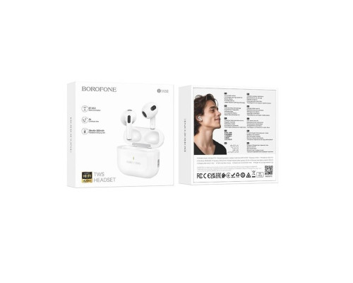 Навушники BOROFONE BW58 True wireless stereo headset White