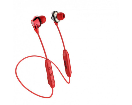 Навушники Baseus Encok S10 Dual Moving-coil Wireless Headset Red