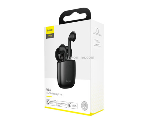 Навушники Baseus Encok True Wireless Earphones W04 Pro Black