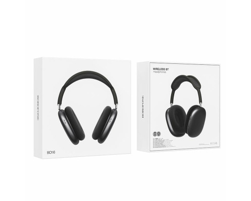 Навушники BOROFONE BO16 Cool hey BT headphones Dark Grey