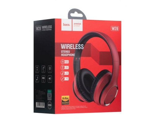 Навушники HOCO W28 Journey wireless headphones Red