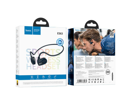 Навушники HOCO ES63 Graceful air conduction BT earphones Black