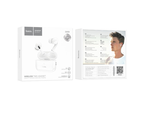 Навушники HOCO EW59 True wireless stereo headset White