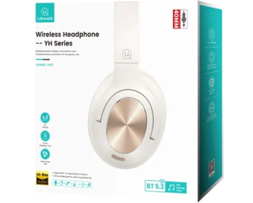 Навушники USAMS-YH21 Wireless Headphone- YH Series BT5.3 beige