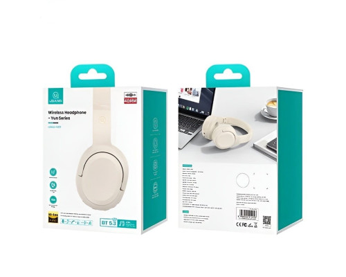 Bluetooth stereo гарнитура Usams USAMS-YG23 Wireless Headphone-Yun Series beige