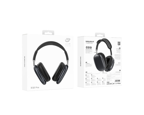 Навушники BOROFONE BO22 Plus Elegant BT headphones Deep Space Gray