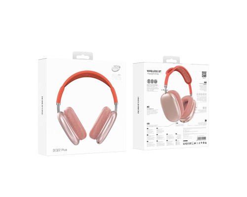 Навушники BOROFONE BO22 Plus Elegant BT headphones Pink