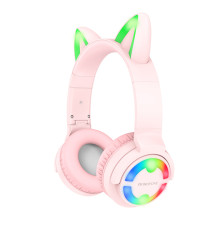 Навушники BOROFONE BO15 Cat ear BT headphones Girl Pink