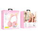 Навушники BOROFONE BO15 Cat ear BT headphones Girl Pink