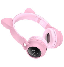 Навушники HOCO W27 Cat ear wireless headphones Pink