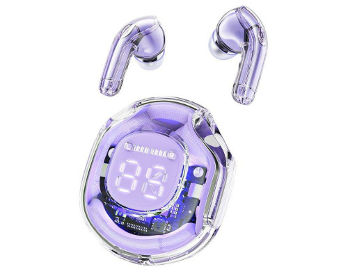 Навушники ACEFAST T8 Crystal color (2) bluetooth earbuds Alfalfa Purple