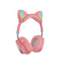 Навушники HOCO ESD13 Skill cat ear BT headphones Pink