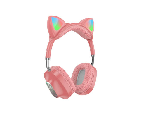 Навушники HOCO ESD13 Skill cat ear BT headphones Pink