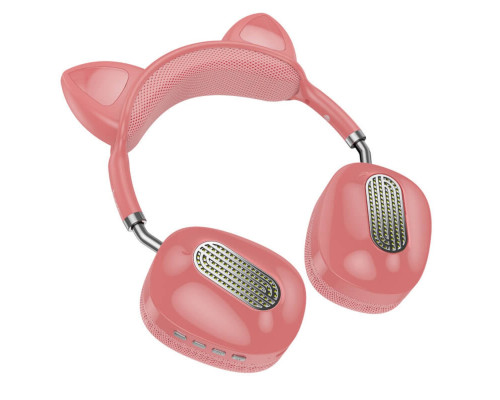 Навушники HOCO ESD13 Skill cat ear BT headphones Pink