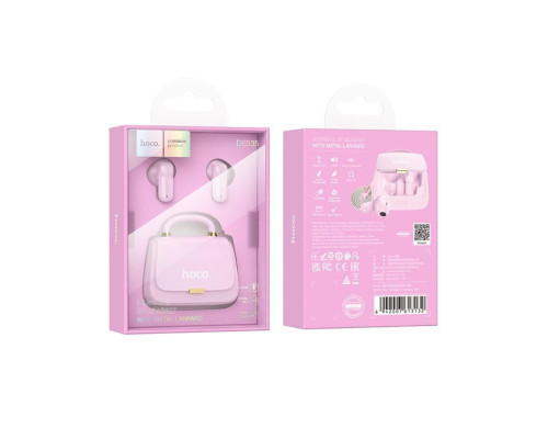 Навушники HOCO DES35 Dawn handbag BT headset Pink