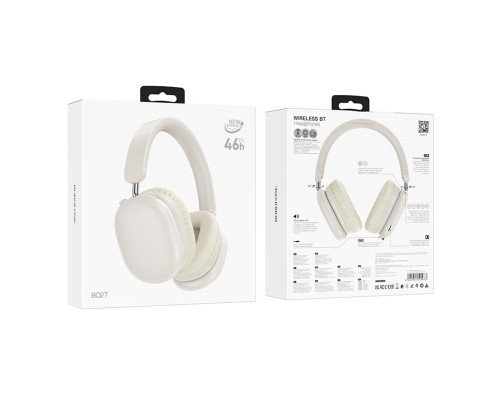 Навушники BOROFONE BO27 Rhyme BT headphones Milky White