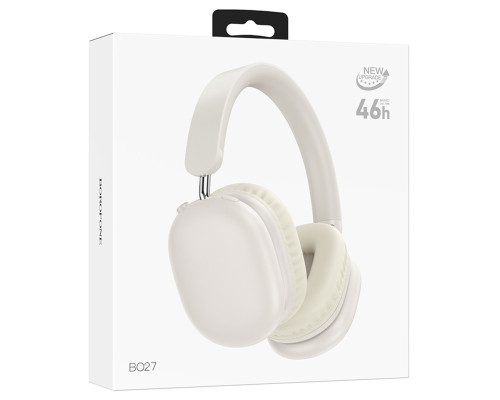 Навушники BOROFONE BO27 Rhyme BT headphones Milky White