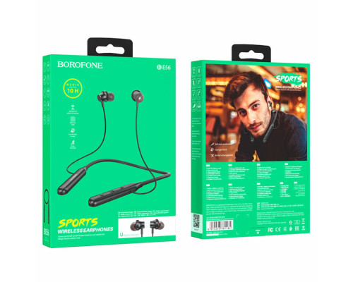 Навушники BOROFONE BE56 Powerful sports BT earphones Black