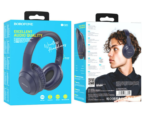 Навушники BOROFONE BO20 Player BT headphones Blue