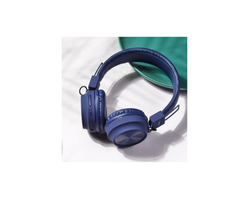 Навушники HOCO W25 Promise wireless headphones Blue