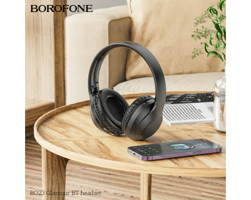 Навушники BOROFONE BO23 Glamour BT headset Black