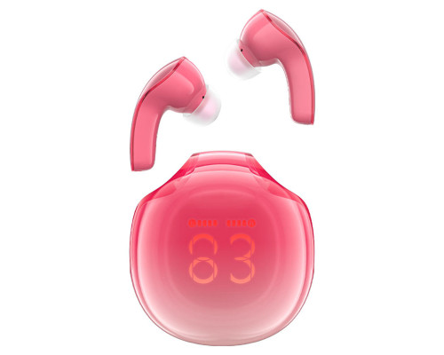 Навушники ACEFAST T9 Crystal (Air) color bluetooth earbuds Pomelo Red