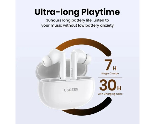 Бездротові навушники UGREEN WS200 HiTune T6 Hybrid Active Noise-Cancelling Earbuds(UGR-15158)