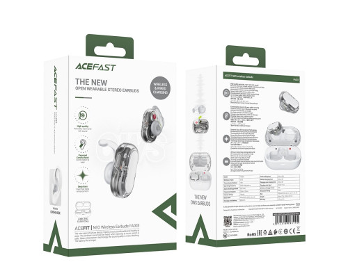 Навушники ACEFAST FA003 ACEFIT NEO wireless earbuds White