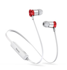 Навушники Baseus Encok Sports Wireless Earphone S07 Silver+Red