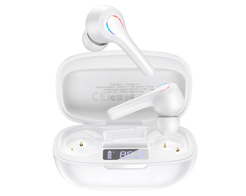 Навушники BOROFONE BW11 Graceful sound true wireless BT headset White