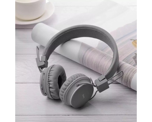 Навушники HOCO W25 Promise wireless headphones Gray