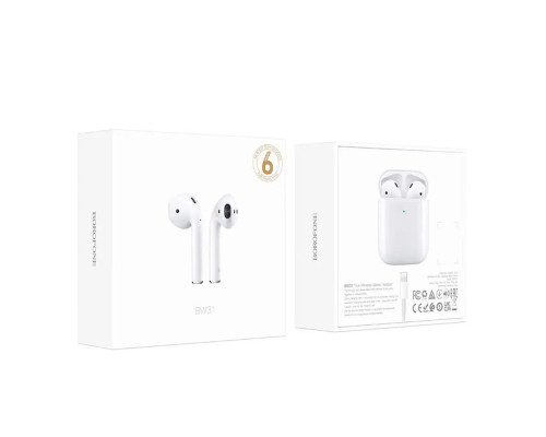 Навушники BOROFONE BW31 True wireless stereo headset White