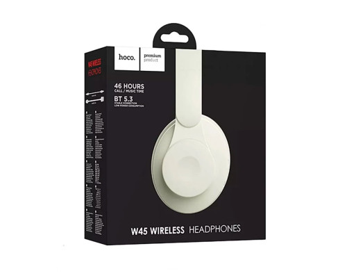 Навушники HOCO W45 Enjoy BT headset Milky White