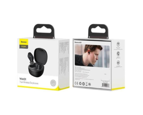 Навушники Baseus Bowie WM01 True Wireless Earphones Black