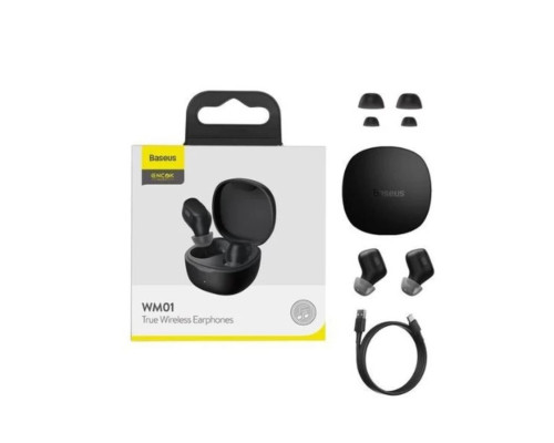 Навушники Baseus Bowie WM01 True Wireless Earphones Black