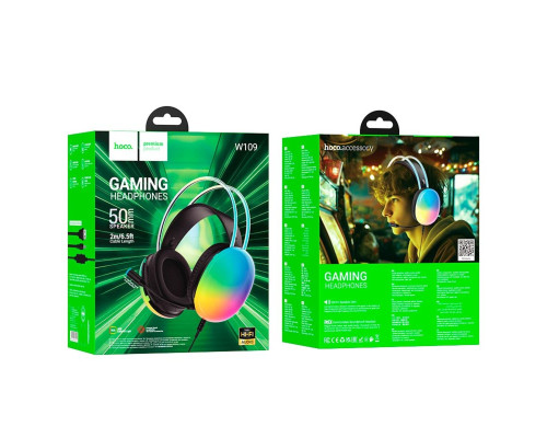 Навушники HOCO W109 Rich gaming headphones Black