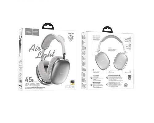 Навушники HOCO W35 Air Triumph BT headset Silver