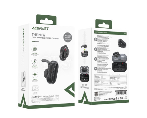 Навушники ACEFAST FA003 ACEFIT NEO wireless earbuds Black