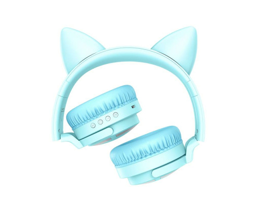 Навушники BOROFONE BO15 Cat ear BT headphones Baby Blue