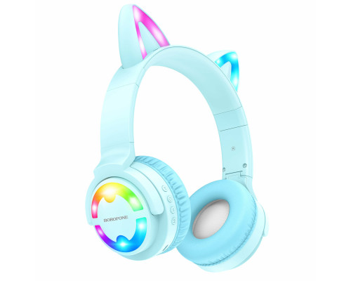 Навушники BOROFONE BO15 Cat ear BT headphones Baby Blue