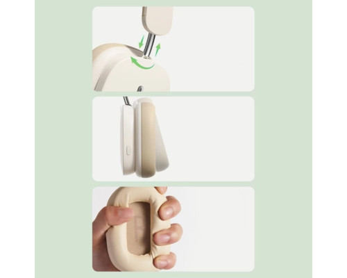 Навушники Baseus Bowie H1 Noise-Cancelling Wireless Headphones Rice White