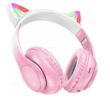 Навушники HOCO W42 Cat ears BT headphones Cherry Blossom