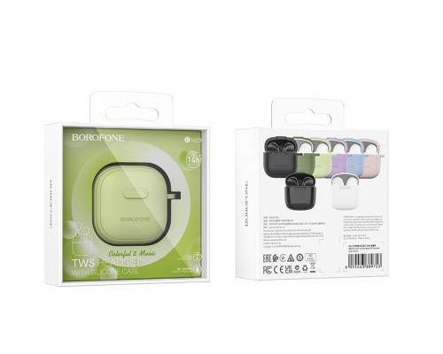 Навушники BOROFONE BW29 Charm true wireless BT headset Lemon Green