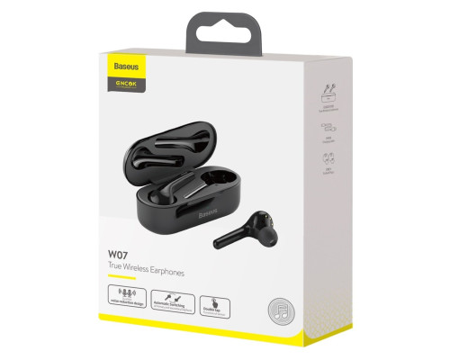 Навушники Baseus Encok True Wireless Earphones W07 Black