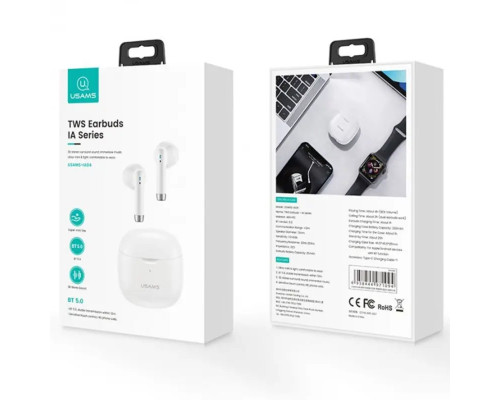 Навушники USAMS-IA04 TWS Earbuds IA Series White