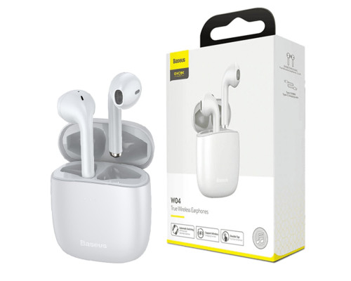 Навушники Baseus Encok True Wireless Earphones W04 White (2022 Edition)