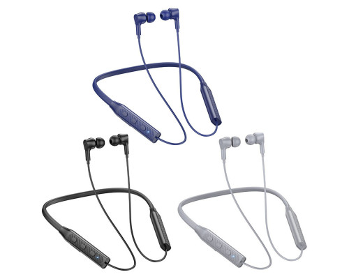 Навушники BOROFONE BE59 Rhythm neckband BT earphones Gray