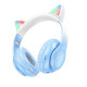 Навушники HOCO W42 Cat ears BT headphones Crystal Blue