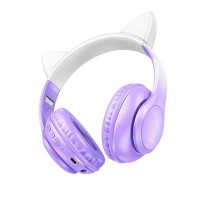 Навушники HOCO W42 Cat ears BT headphones Purple Grape