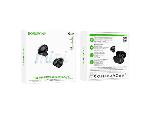 Навушники BOROFONE BW39 Enjoy true wireless BT headset Black